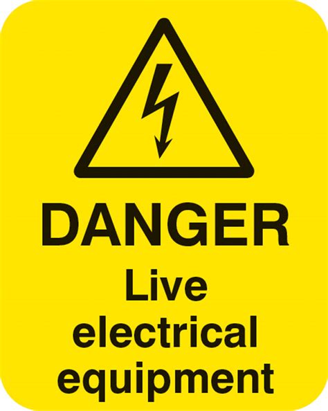 live electrical panel signage